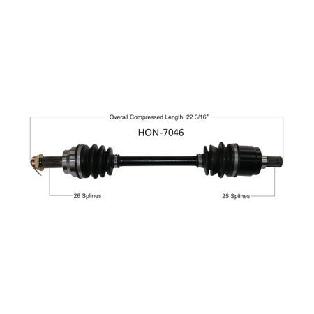 Wide Open OE Replacement CV Axle for HONDA REAR L/R PIONNER 500 17-20 HON-7046